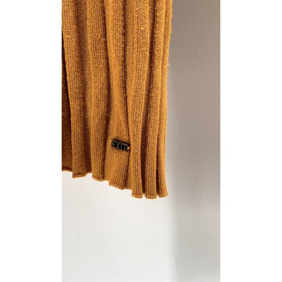 EXIT Urban & Vintage Women's Burnt Orange Ribbed Crewneck Long Sleeve Top SZ M - Picture 6 of 10
